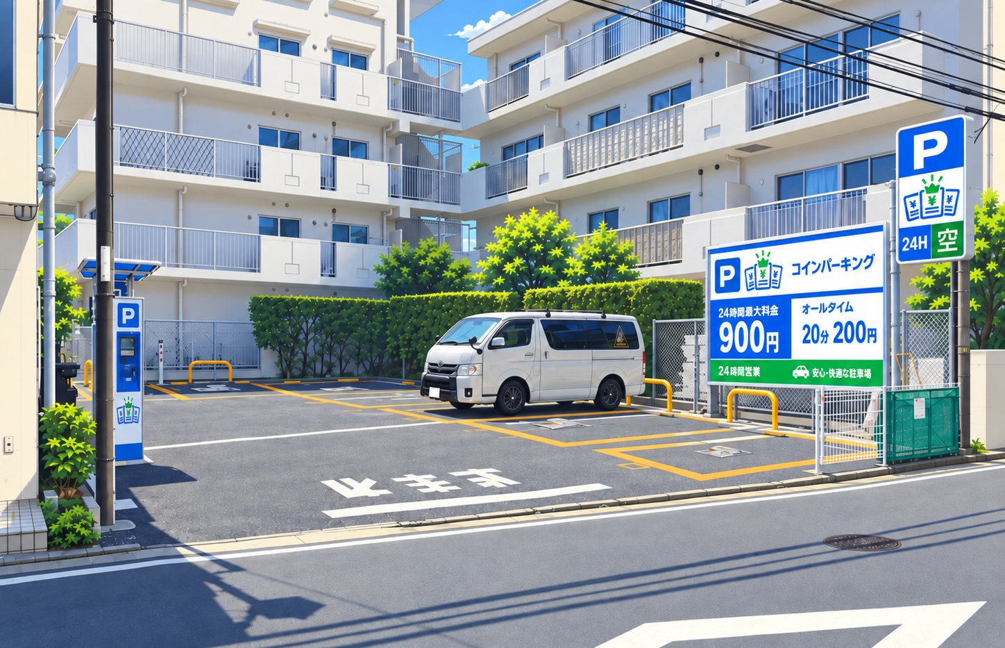 提携会社が運営するコインパーキングのイメージ